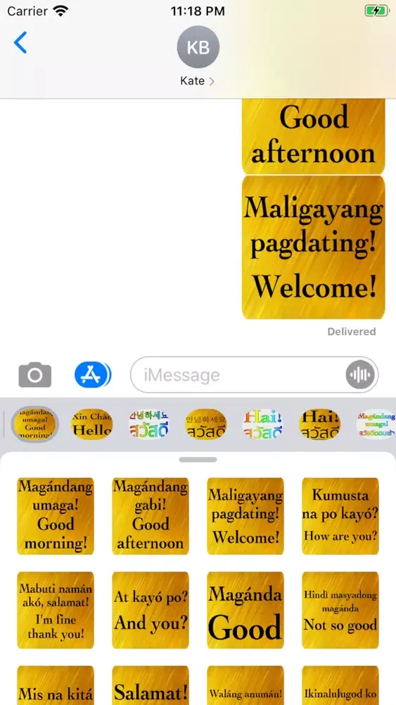 Captures d'écran de Filipino English