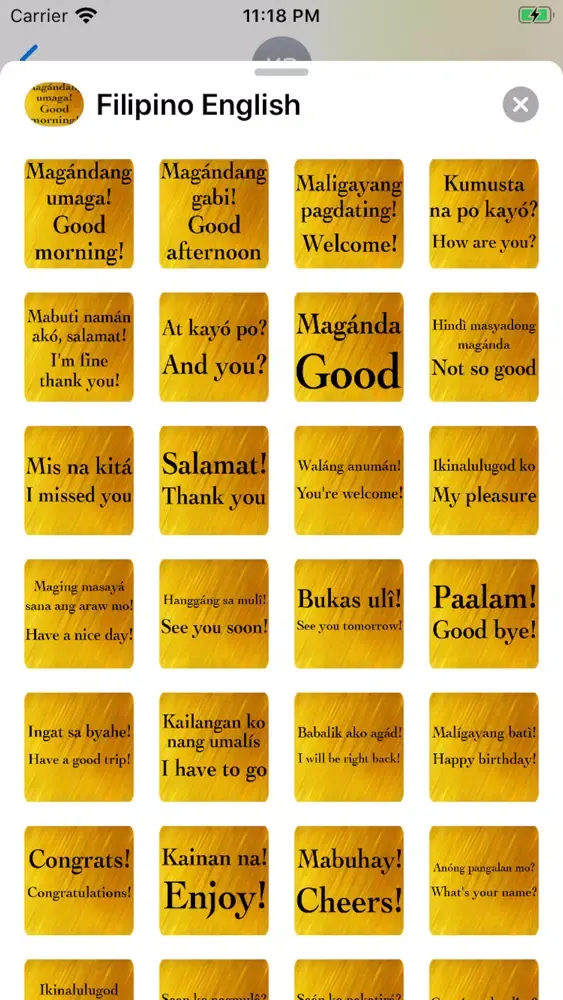 Captures d'écran de Filipino English