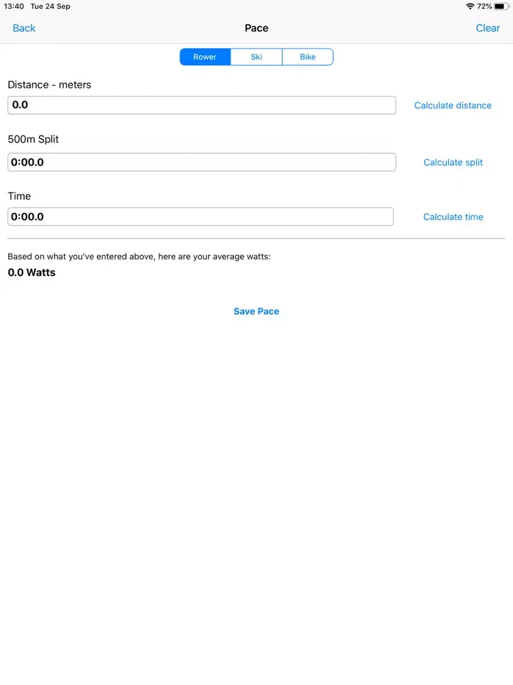 ภาพหน้าจอของ Watts My Pace - Calculator iPad 