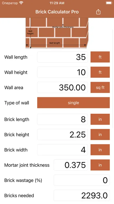 Tangkapan skrin Brick Calculator Pro