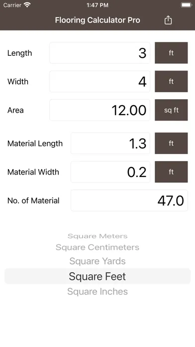 Flooring Calculator Pro应用截图
