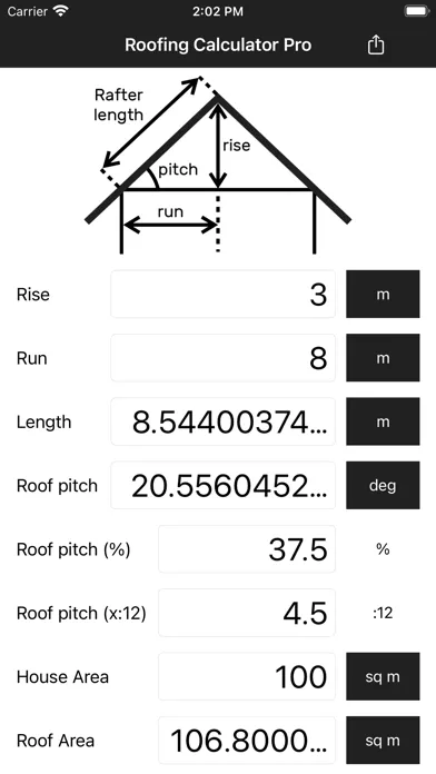 Roofing Calculator Pro スクリーンショット