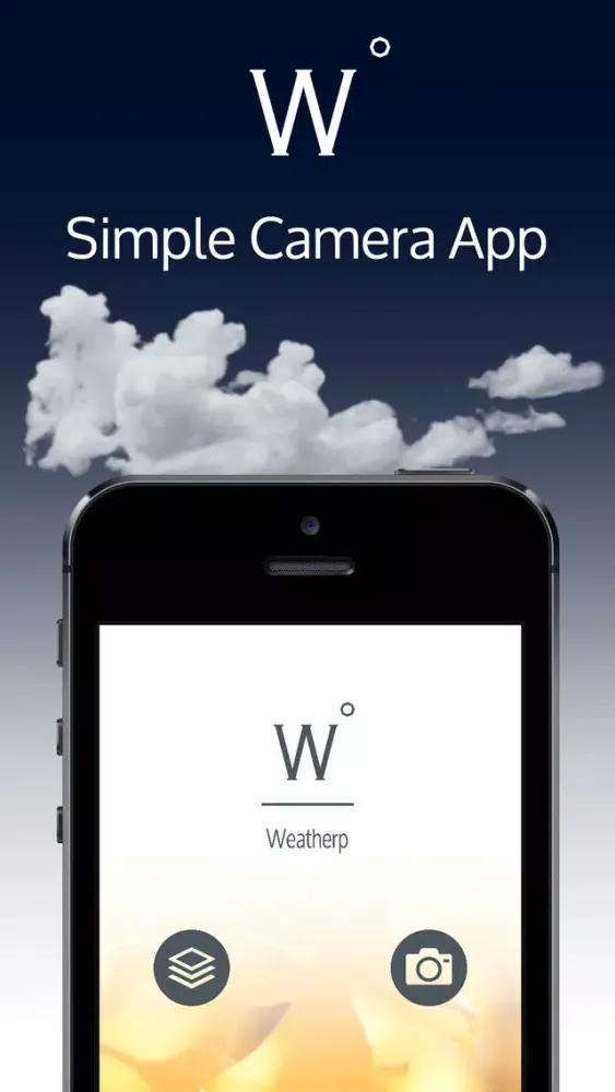 Weatherp - Camera can leave a photo of weather willingly anyone -应用截图