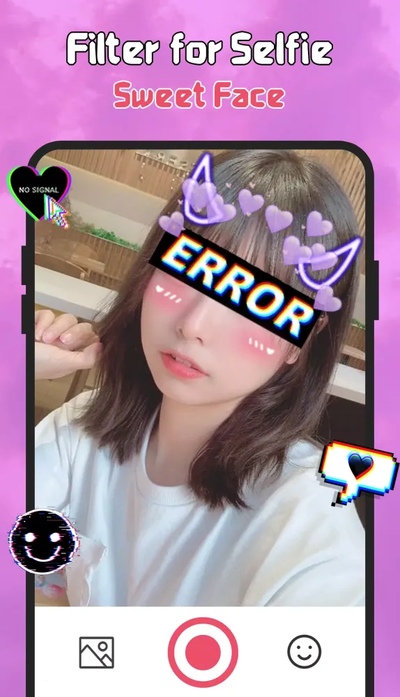 Filter for Selfie - Sweet Face स्क्रीनशॉट