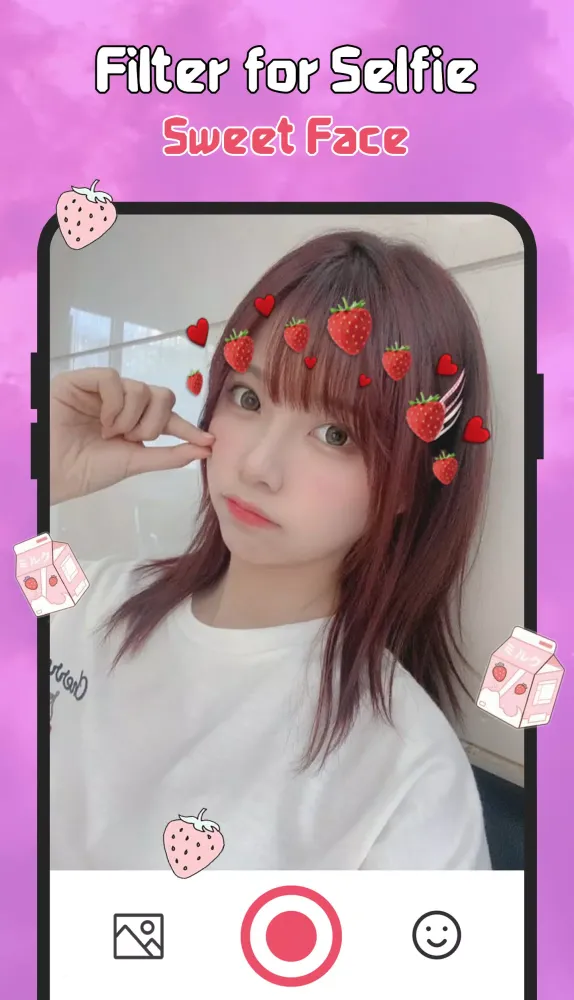 Filter for Selfie - Sweet Face स्क्रीनशॉट