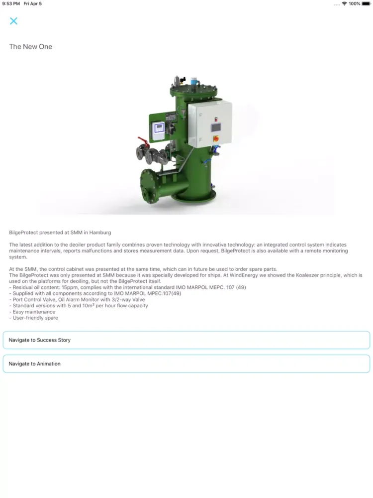 Filtration Group Industrial iPad 應用截圖
