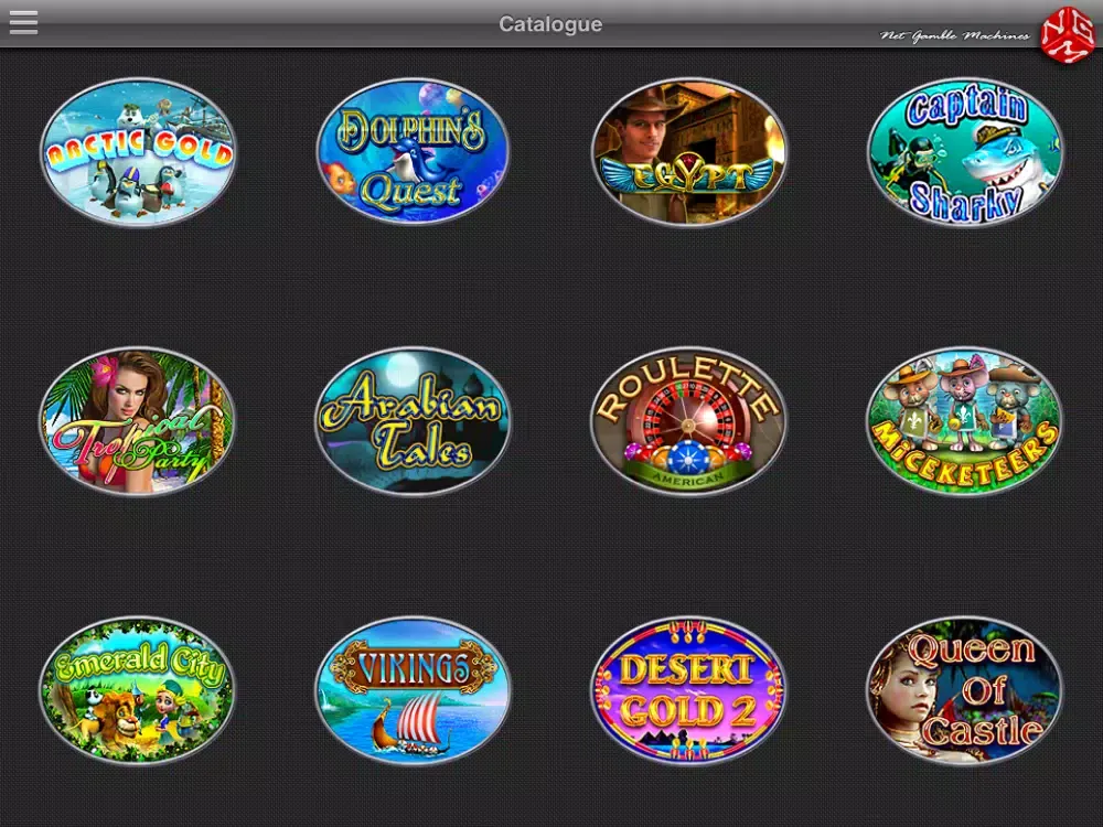 Tangkapan layar NGM Casino iPad 