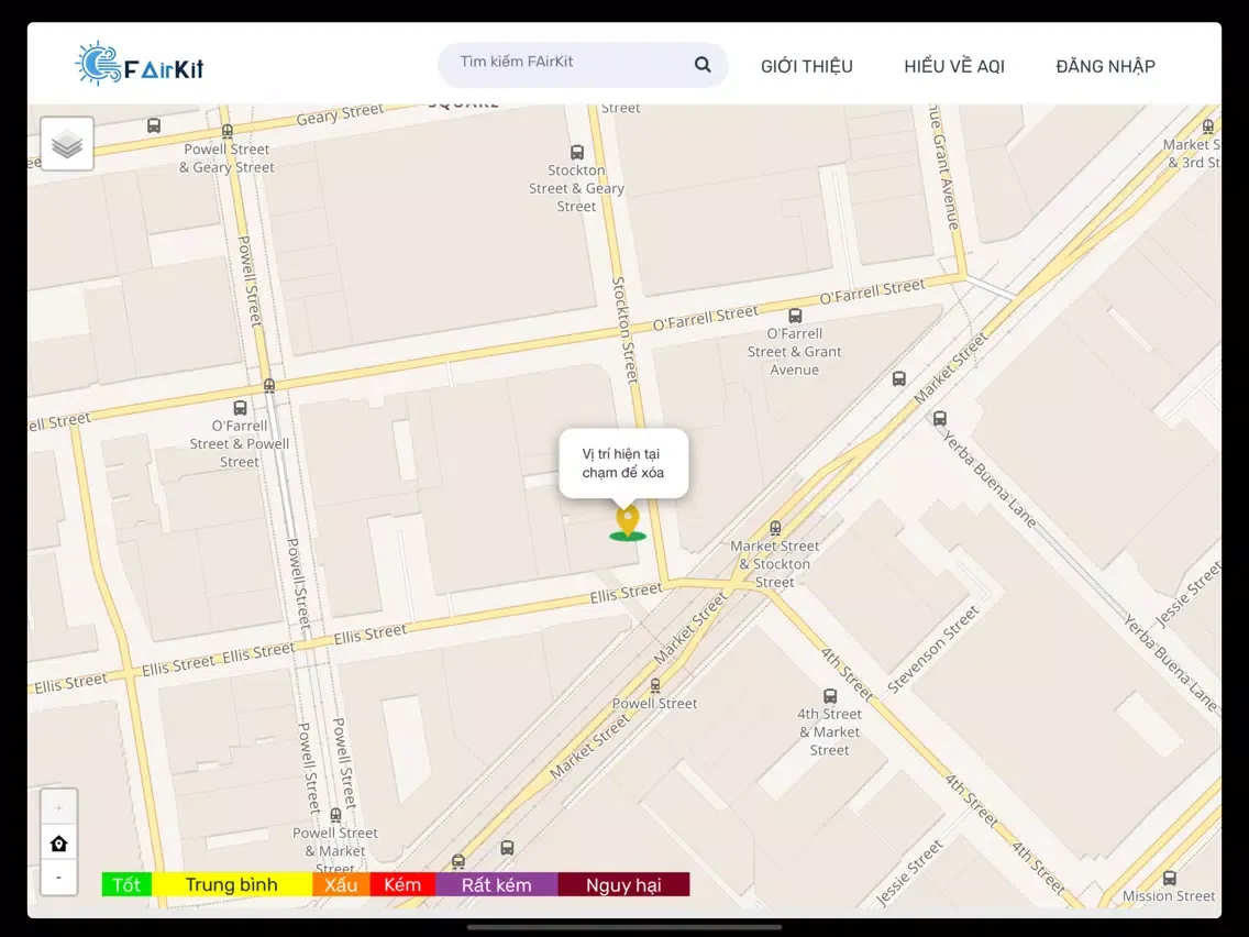 Ảnh chụp màn hình của AirNet iPad 