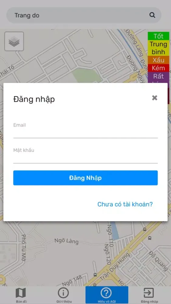 Ảnh chụp màn hình của AirNet