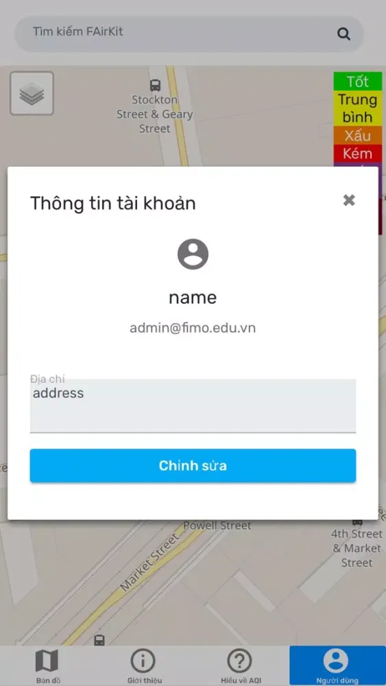 Ảnh chụp màn hình của AirNet