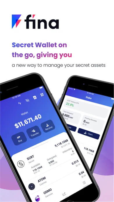 Zrzuty ekranu Fina Wallet