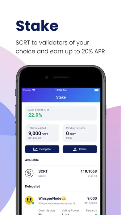 Zrzuty ekranu Fina Wallet
