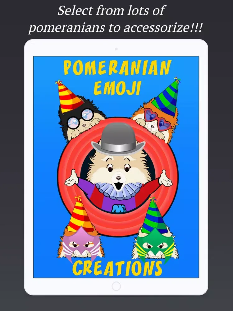 تصاویر Pomeranian Emoji Creations iPad 