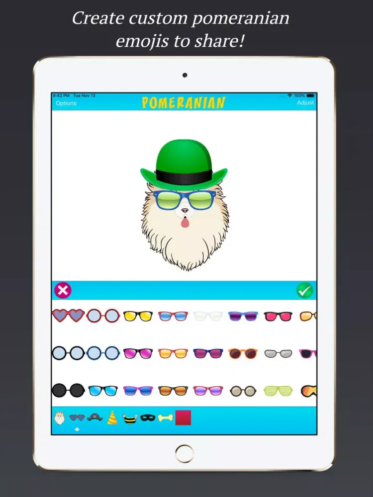 تصاویر Pomeranian Emoji Creations iPad 