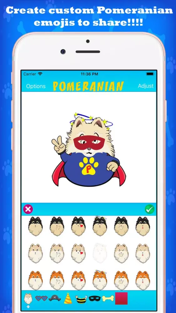 تصاویر Pomeranian Emoji Creations