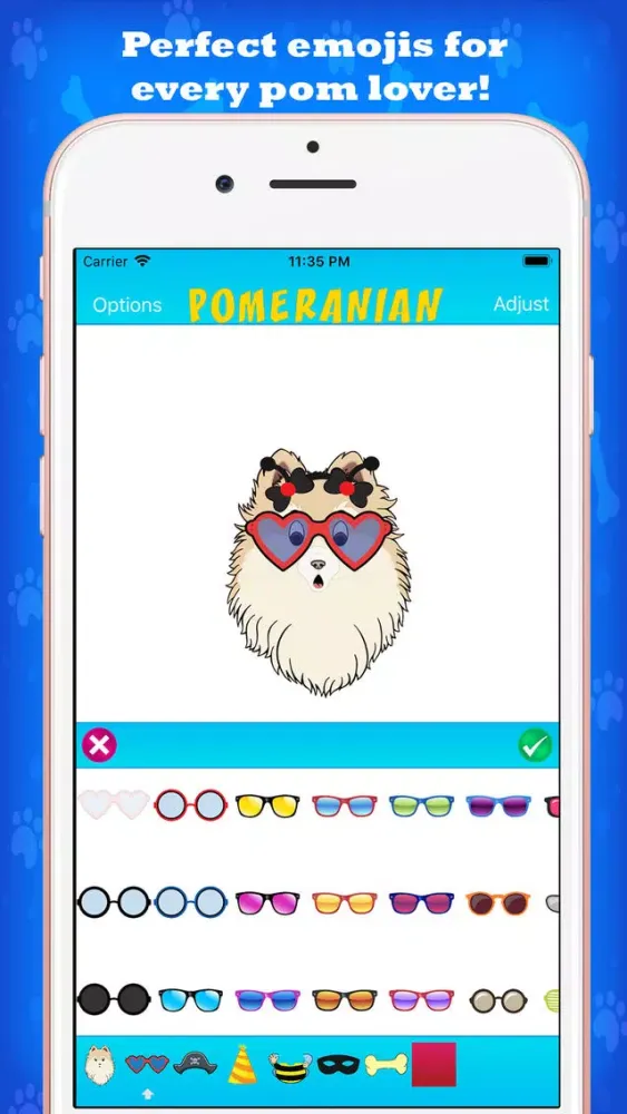 تصاویر Pomeranian Emoji Creations