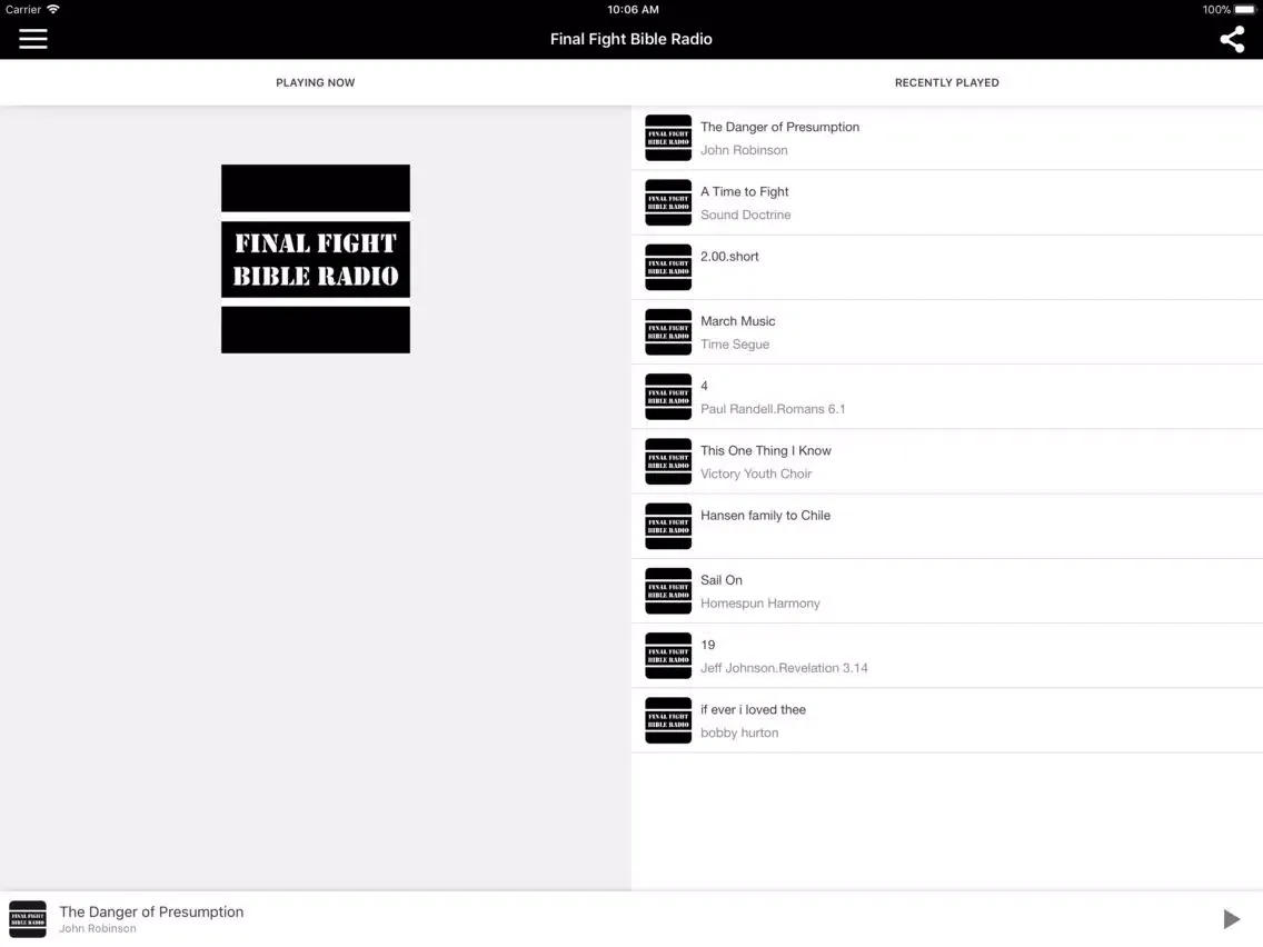 صور Final Fight Bible Radio iPad 