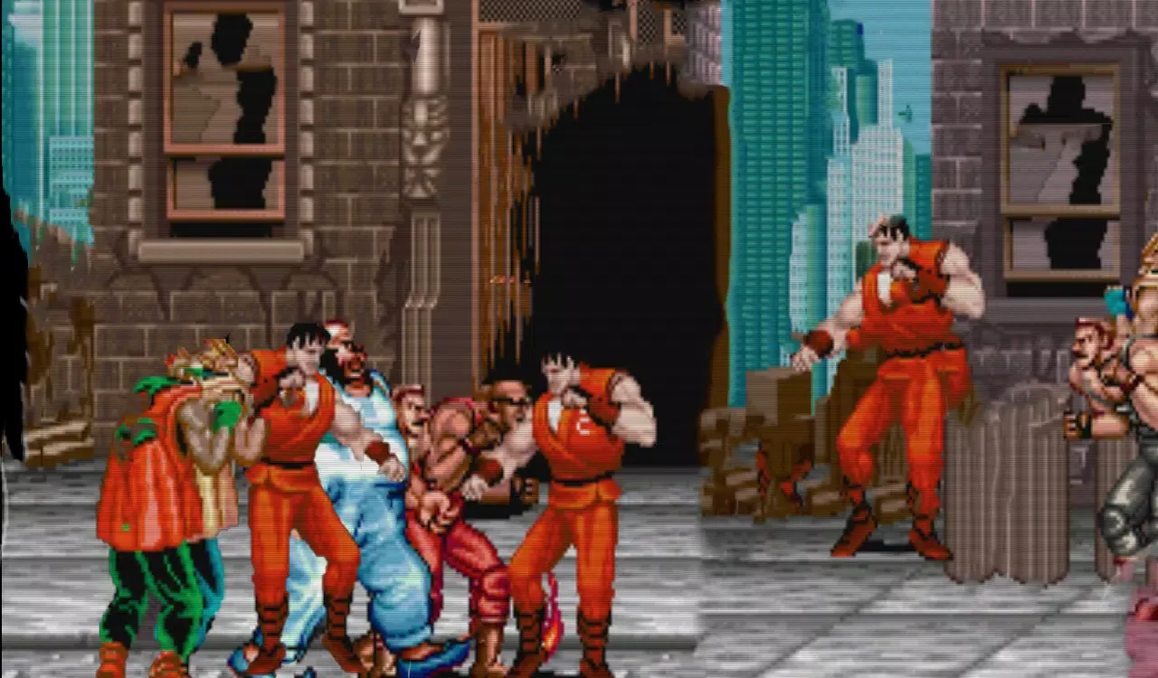 Ảnh chụp màn hình của Final fight arcade game 1989