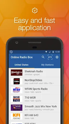 Online Radio Box radio player Screenshots