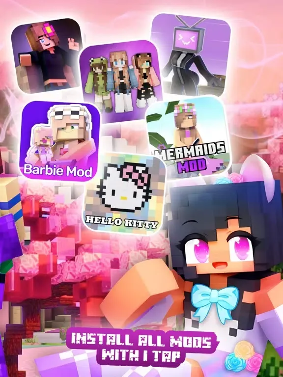 Capturas de tela do Master Mods for Minecraft PE. iPad 