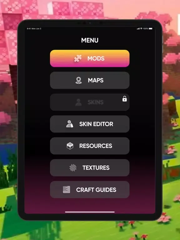 Capturas de tela do Master Mods for Minecraft PE. iPad 