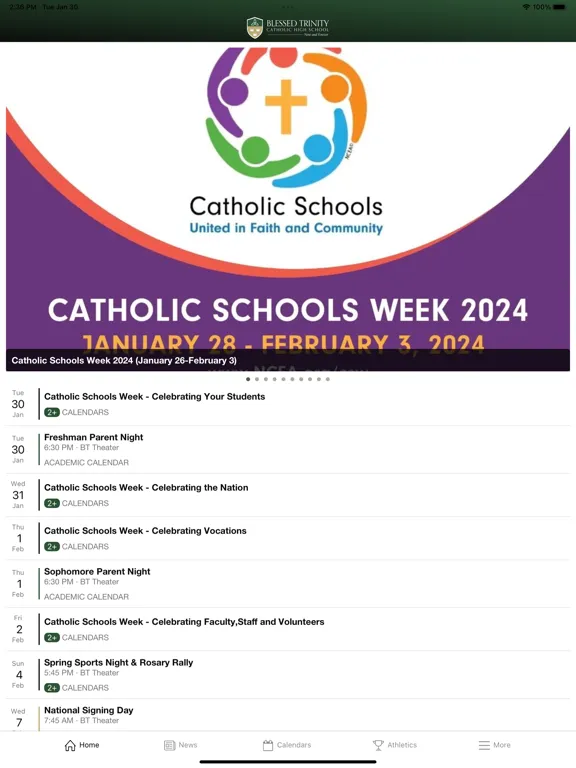 Blessed Trinity Catholic HS iPad  স্ক্রিনশট