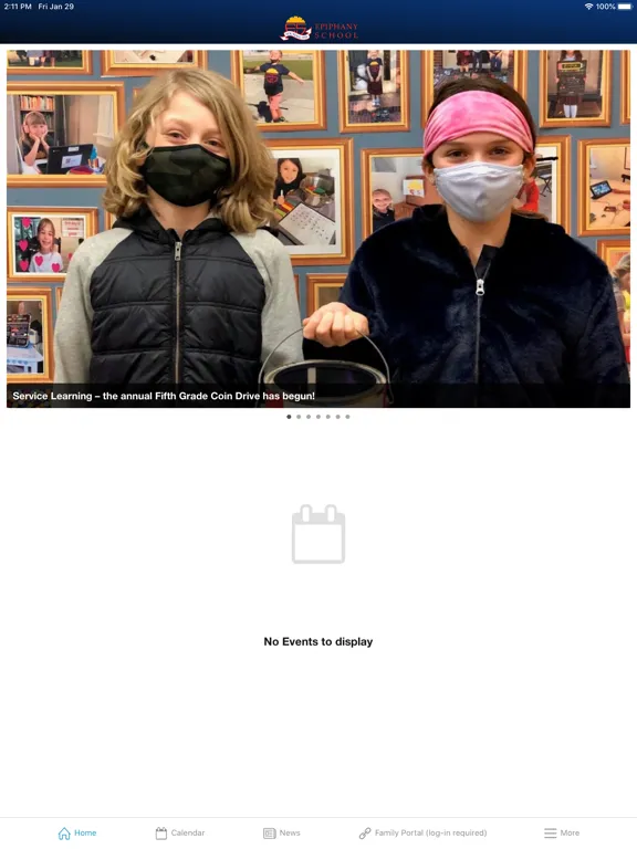 Tangkapan skrin Epiphany School iPad 
