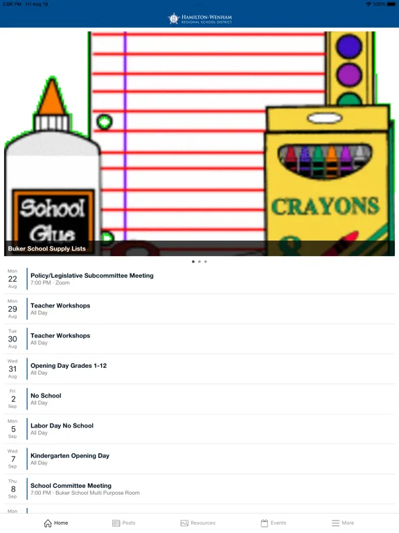 Zrzuty ekranu Hamilton-Wenham RSD Sites iPad 