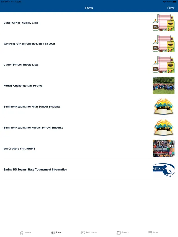 Zrzuty ekranu Hamilton-Wenham RSD Sites iPad 