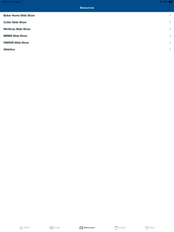 Zrzuty ekranu Hamilton-Wenham RSD Sites iPad 