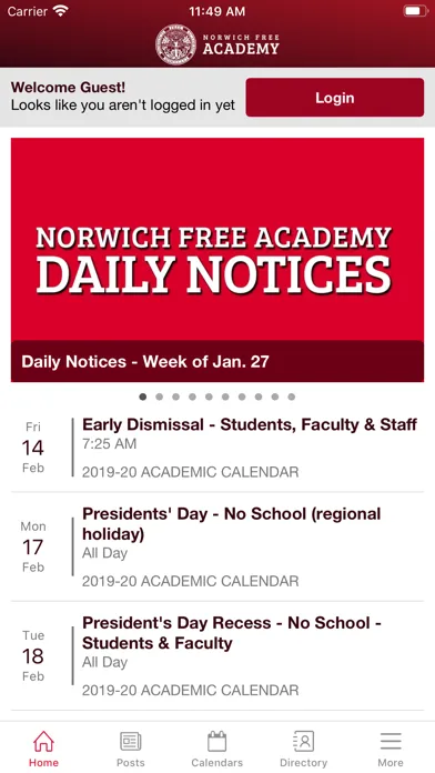 Ảnh chụp màn hình của Norwich Free Academy