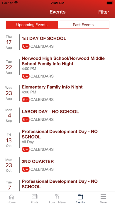 Tangkapan skrin Norwood City School District