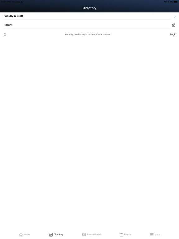 Ảnh chụp màn hình của Providence Christian School TX iPad 