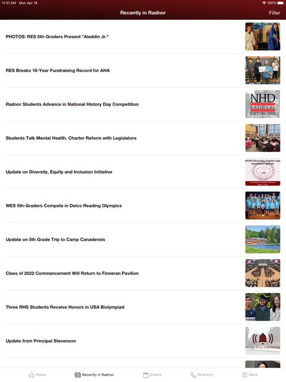 Radnor Twp School District iPad  سکرین شاٹس
