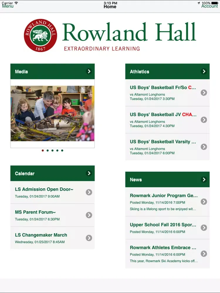 Screenshot di Rowland Hall iPad 