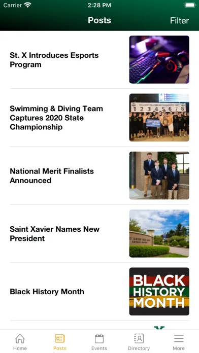 Saint Xavier High School Screenshots
