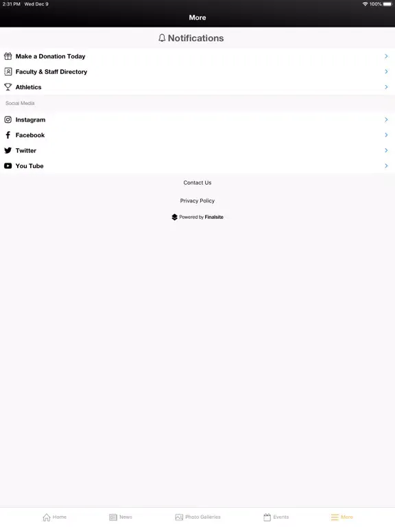 ภาพหน้าจอของ Saint John Vianney HS iPad 