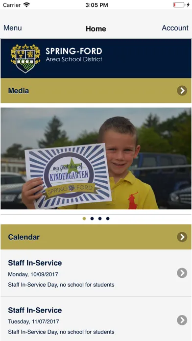 Capturas de tela do Spring-Ford School District