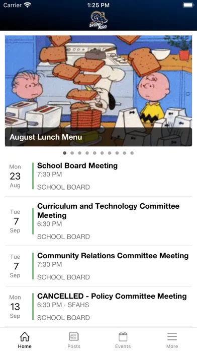 Capturas de tela do Spring-Ford School District