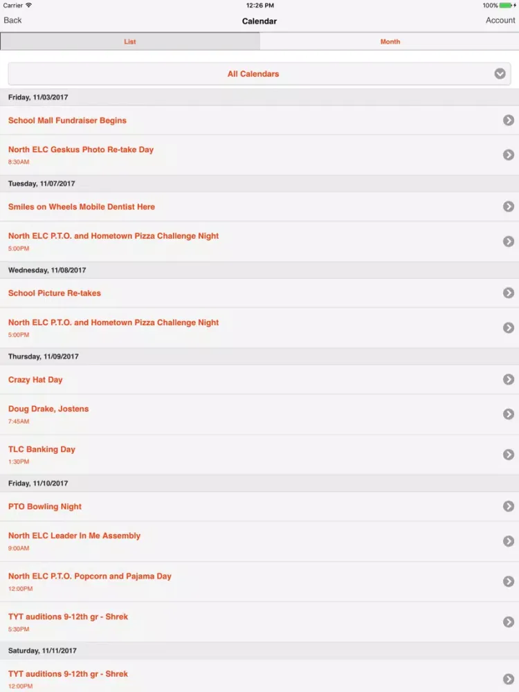 Скриншоты Tecumseh Public Schools iPad 