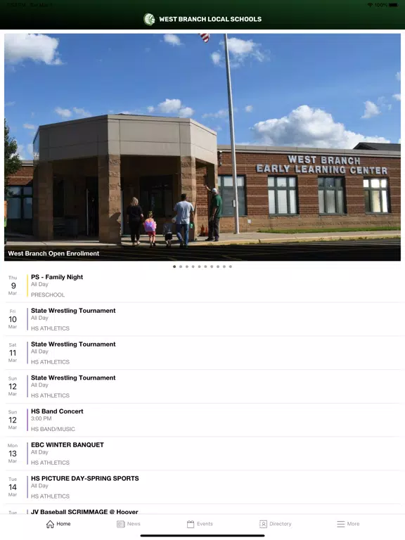 West Branch Local School Dist. iPad 应用截图