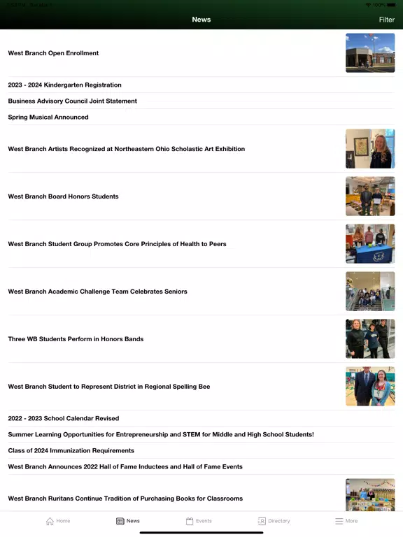 West Branch Local School Dist. iPad 应用截图