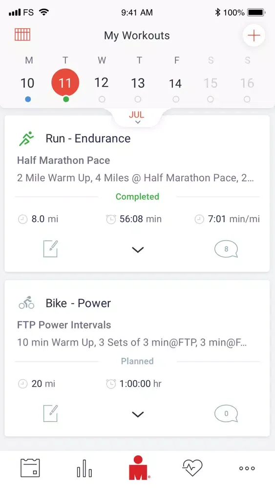 IRONMAN Coaching Ekran Görüntüleri