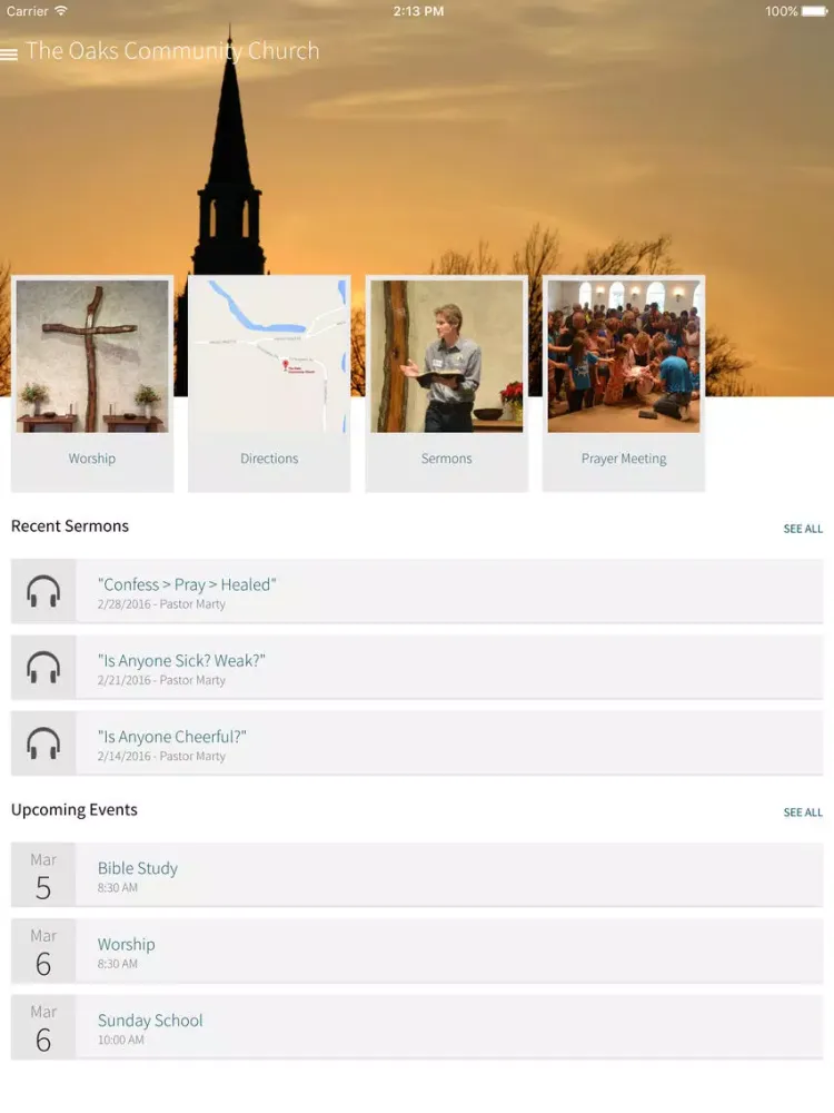تصاویر The Oaks Community Church iPad 