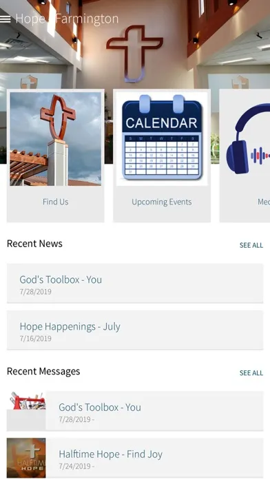 Tangkapan skrin Hope Ministries MN