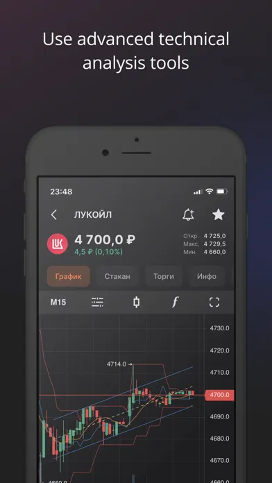 Captures d'écran de FinamTrade
