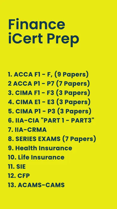 Finance iCert Prep स्क्रीनशॉट