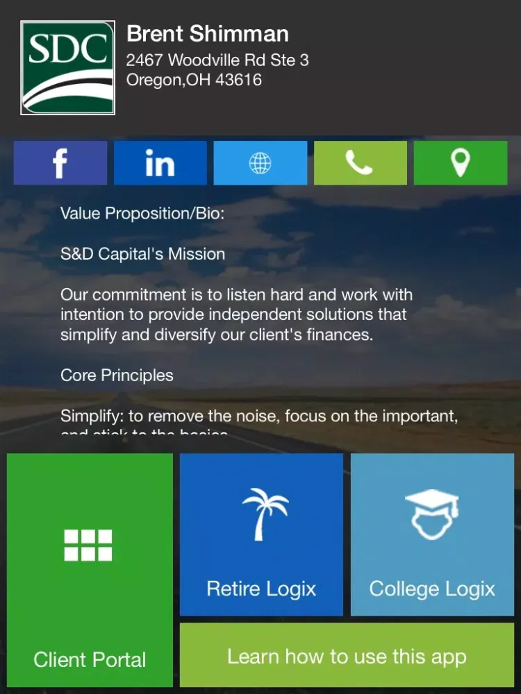 S&D Capital Financial Advisors iPad  سکرین شاٹس