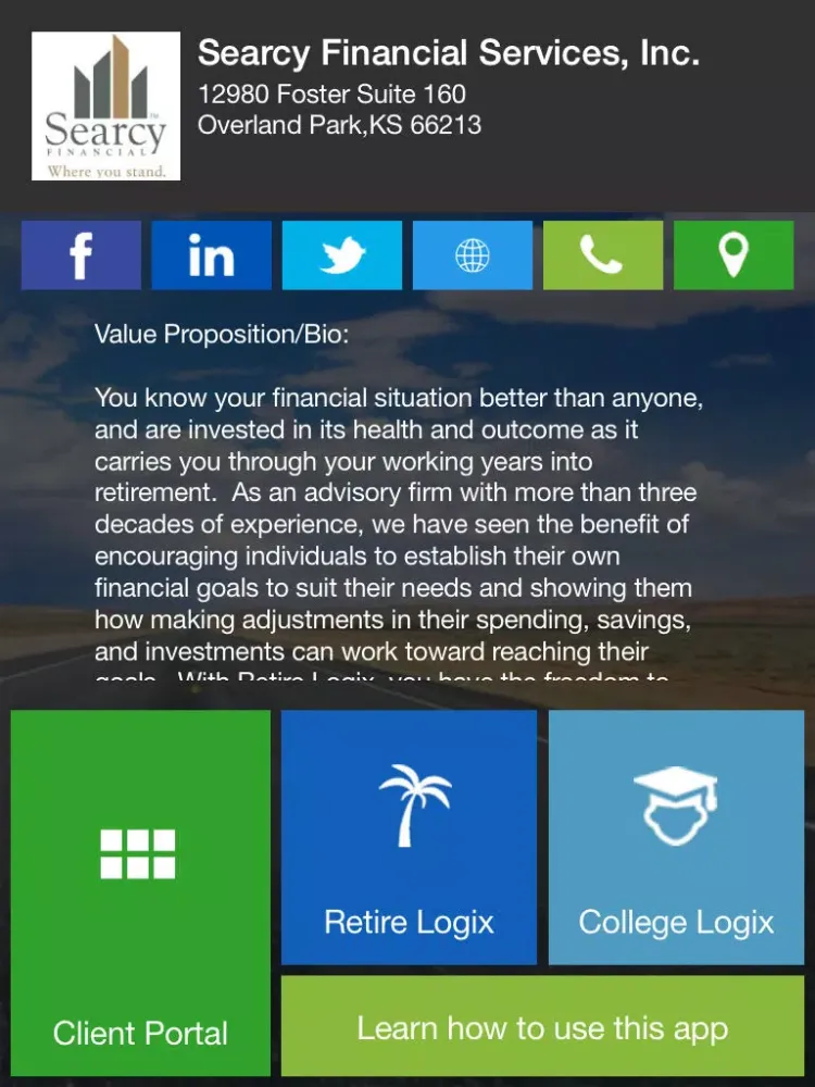 Capturas de pantalla de Searcy Financial Services iPad 