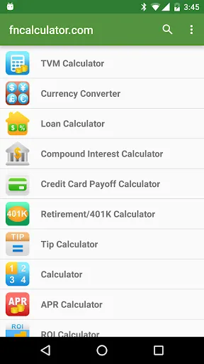 Financial Calculators Pro Screenshots
